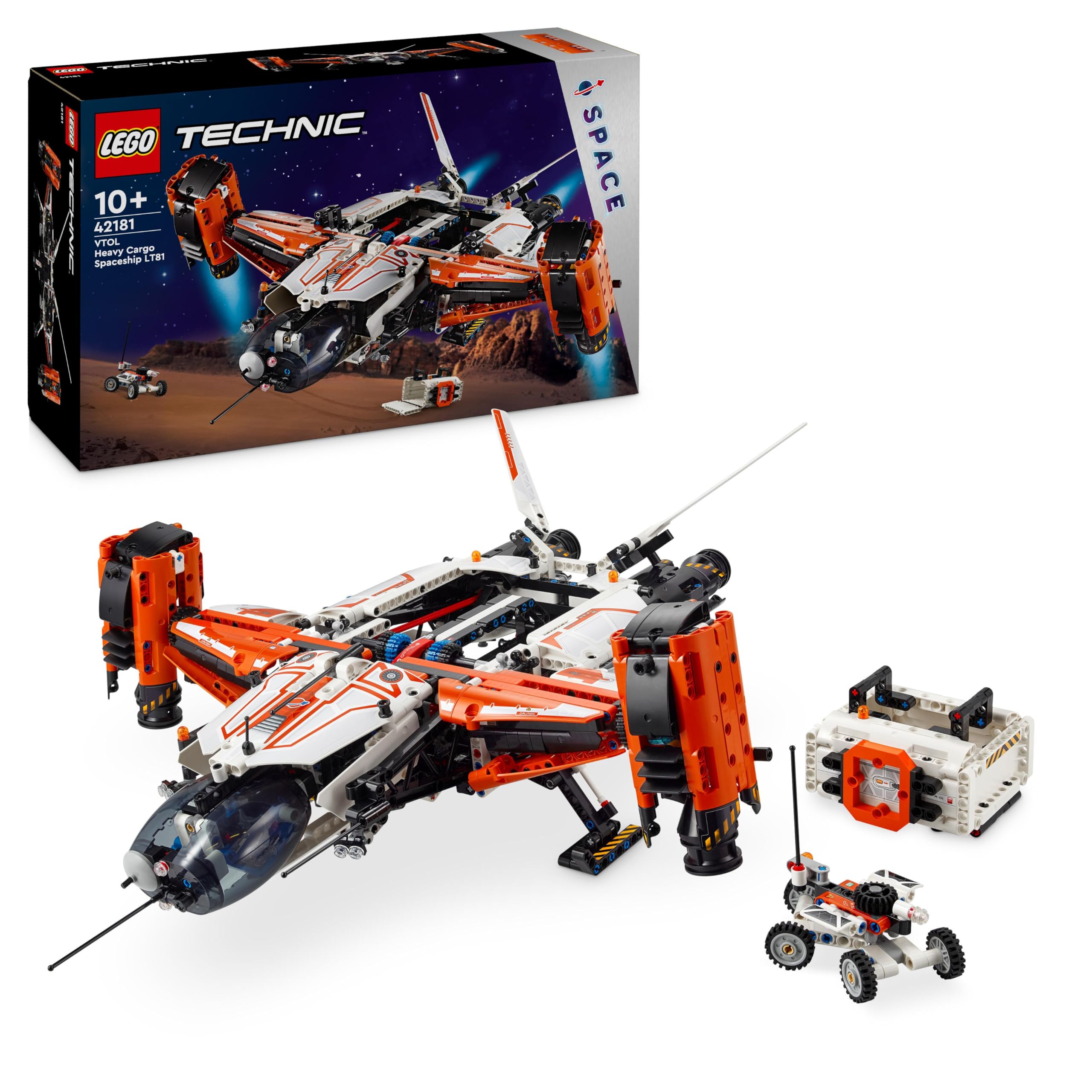 Amazon.com: Lego TECHNIC VTOL Heavy Cargo Spaceship LT81 Set 42181