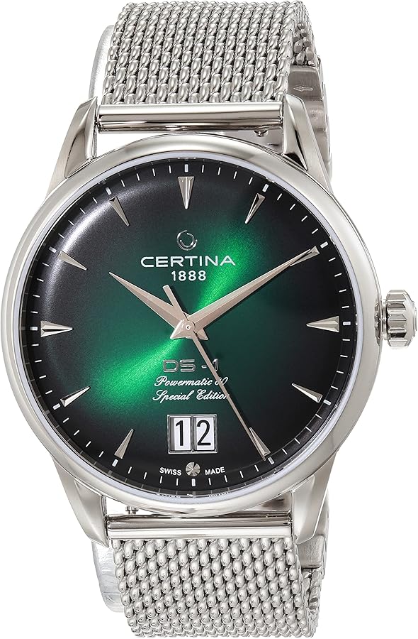 Amazon.com: Certina, Mens, DS 1 Big Date, Stainless Steel, Swiss