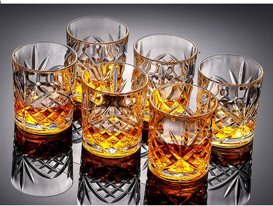 Amazon｜ロックグラス ウィスキーグラス 4/6個セット クリア