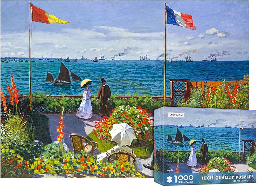 Amazon | CHengQiSM 1000ピース ジグソーパズル モネ Garden at Sainte