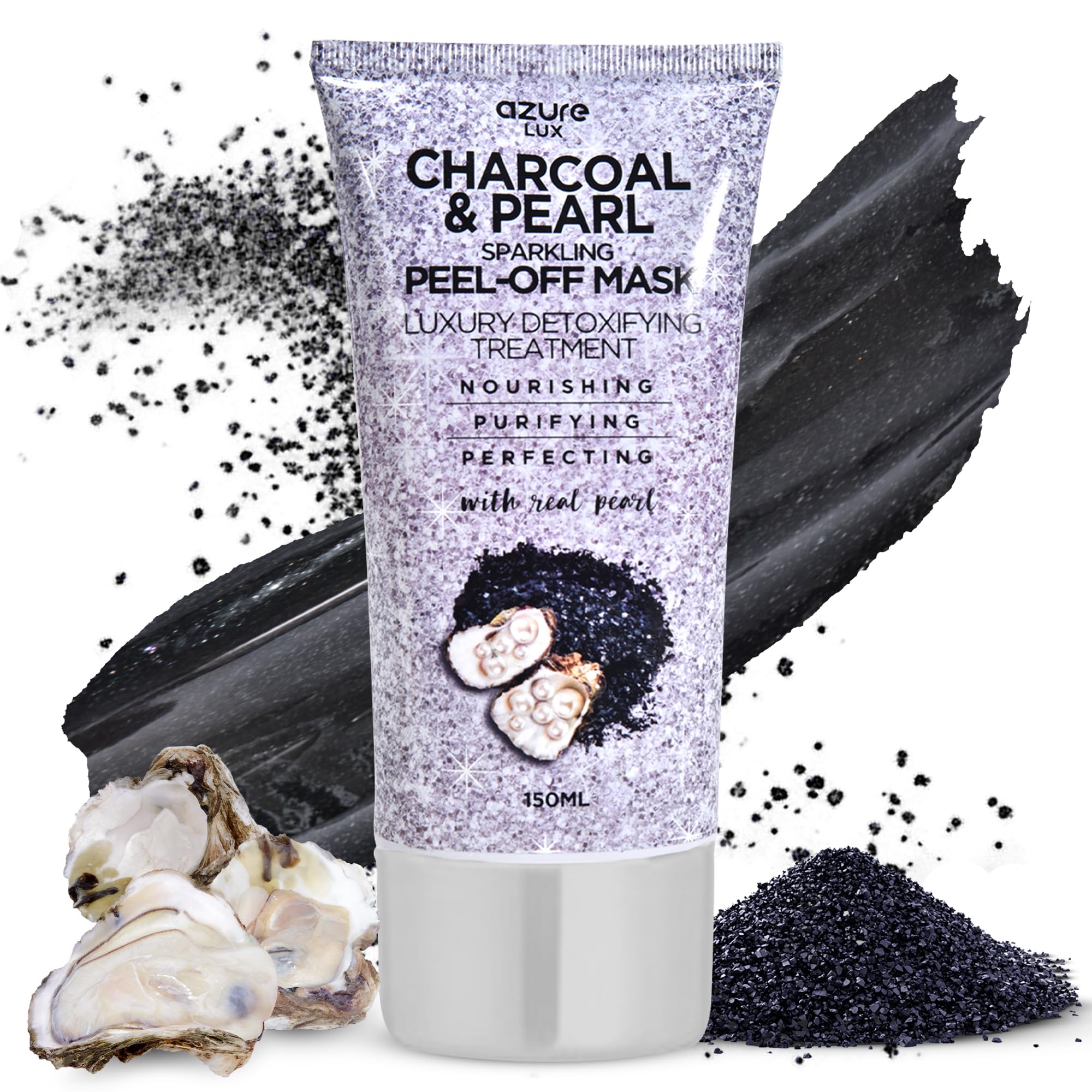 Amazon.com : Azure Cosmetics Charcoal & Pearl Sparkling Peel-Off