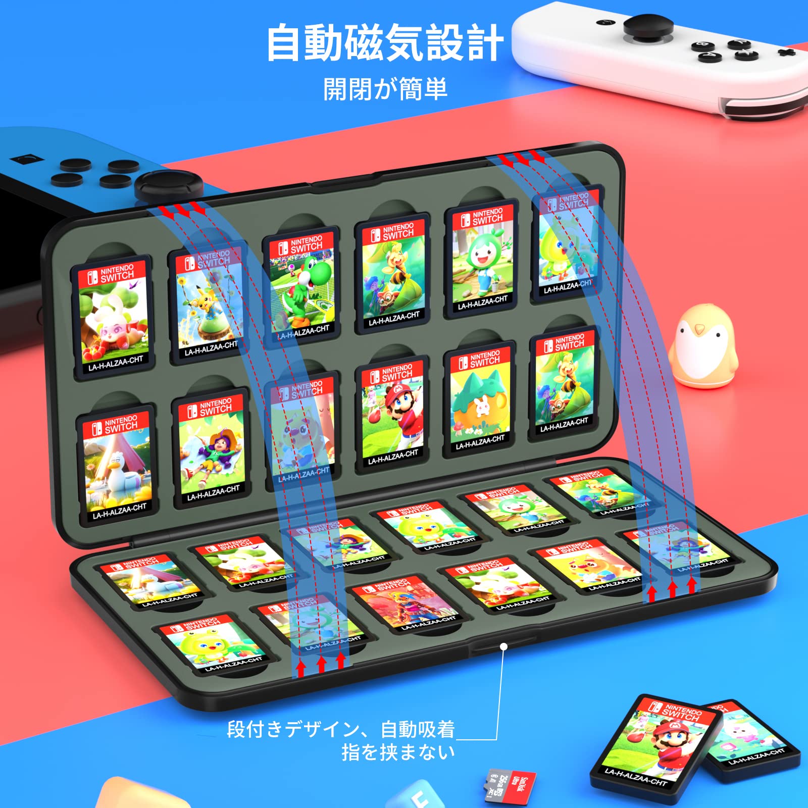 Amazon.co.jp: switch ソフトケース カードケース 24枚ゲームカード