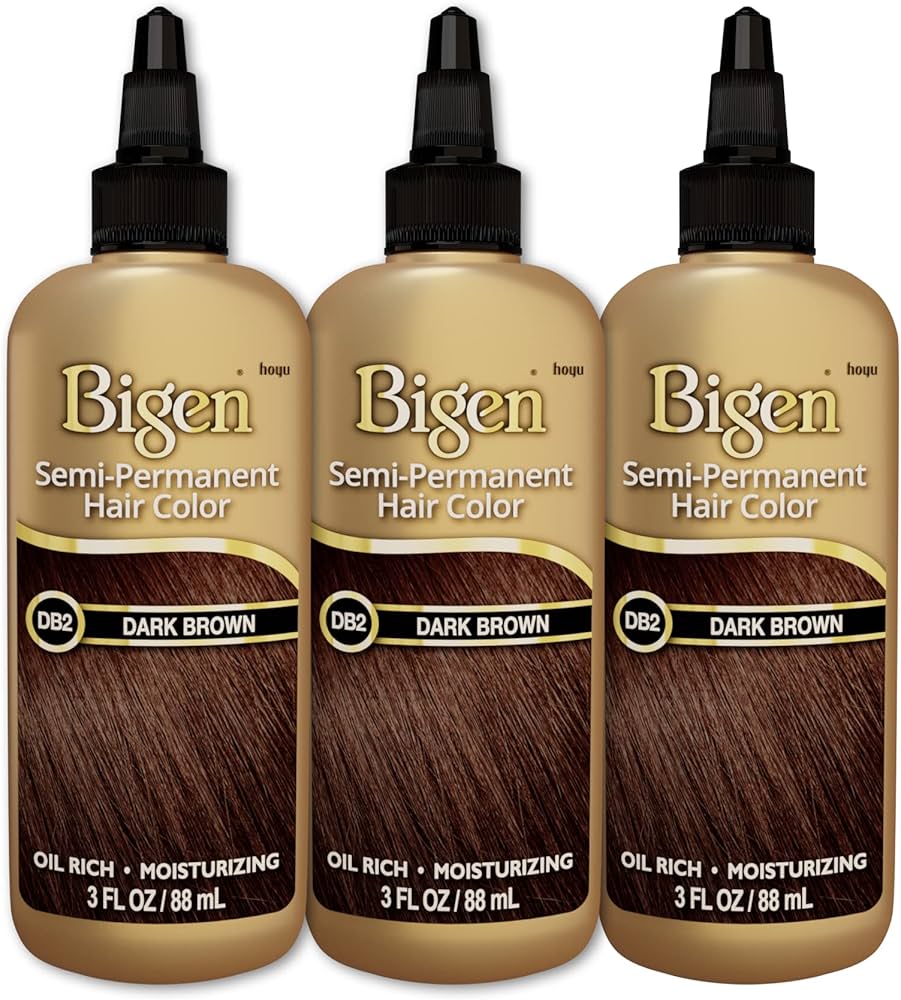 Amazon.com : DB2 Dark Brown Bigen Semi Permanent Hair Color (3