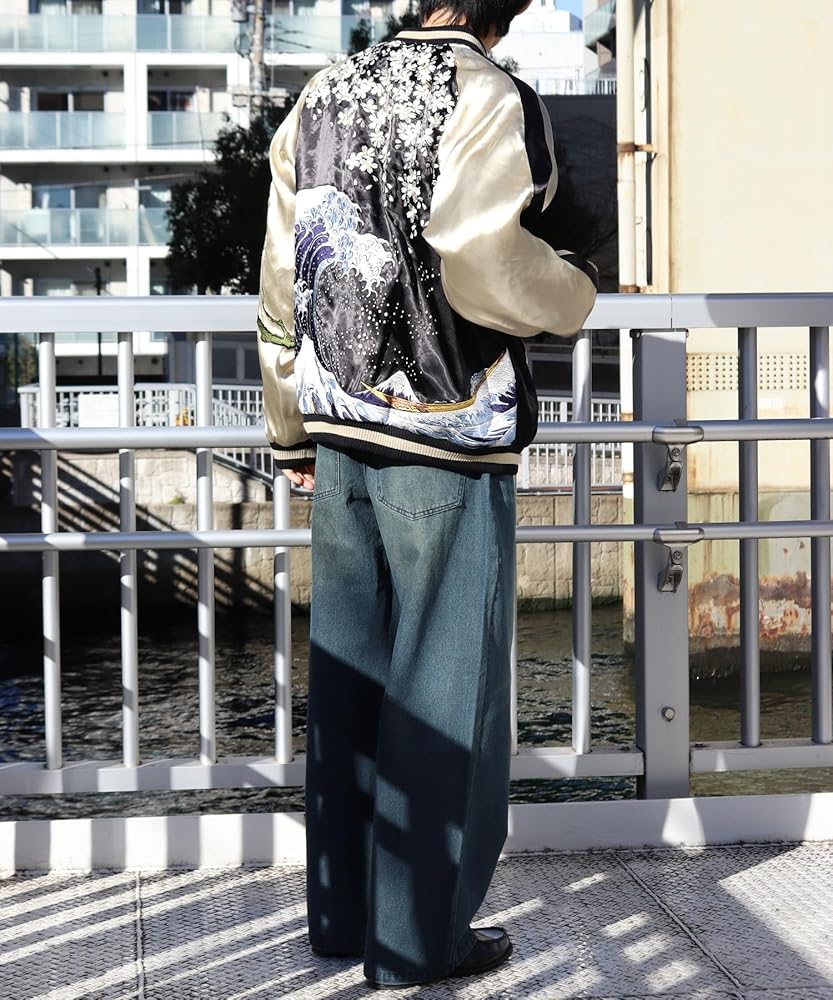 Amazon | [HYAKKA RYOURAN] 百花繚乱 和柄 総刺繍 リバーシブル