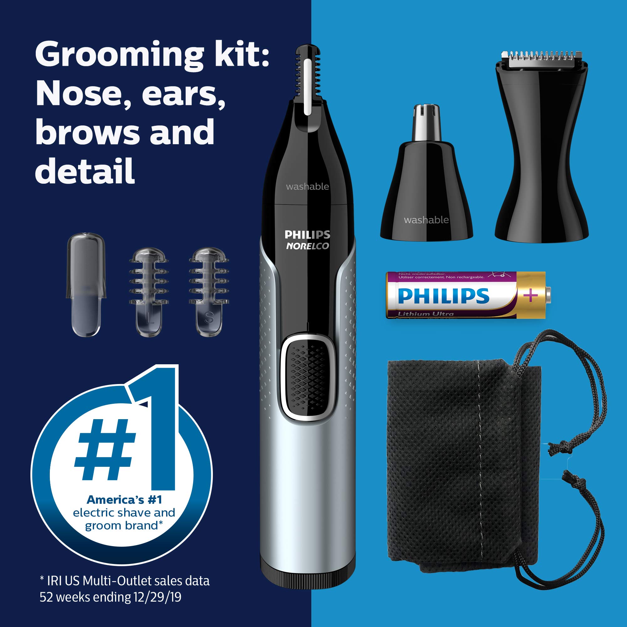 Amazon.com: Norelco Philips Nose Trimmer 5000 for Nose, Ears