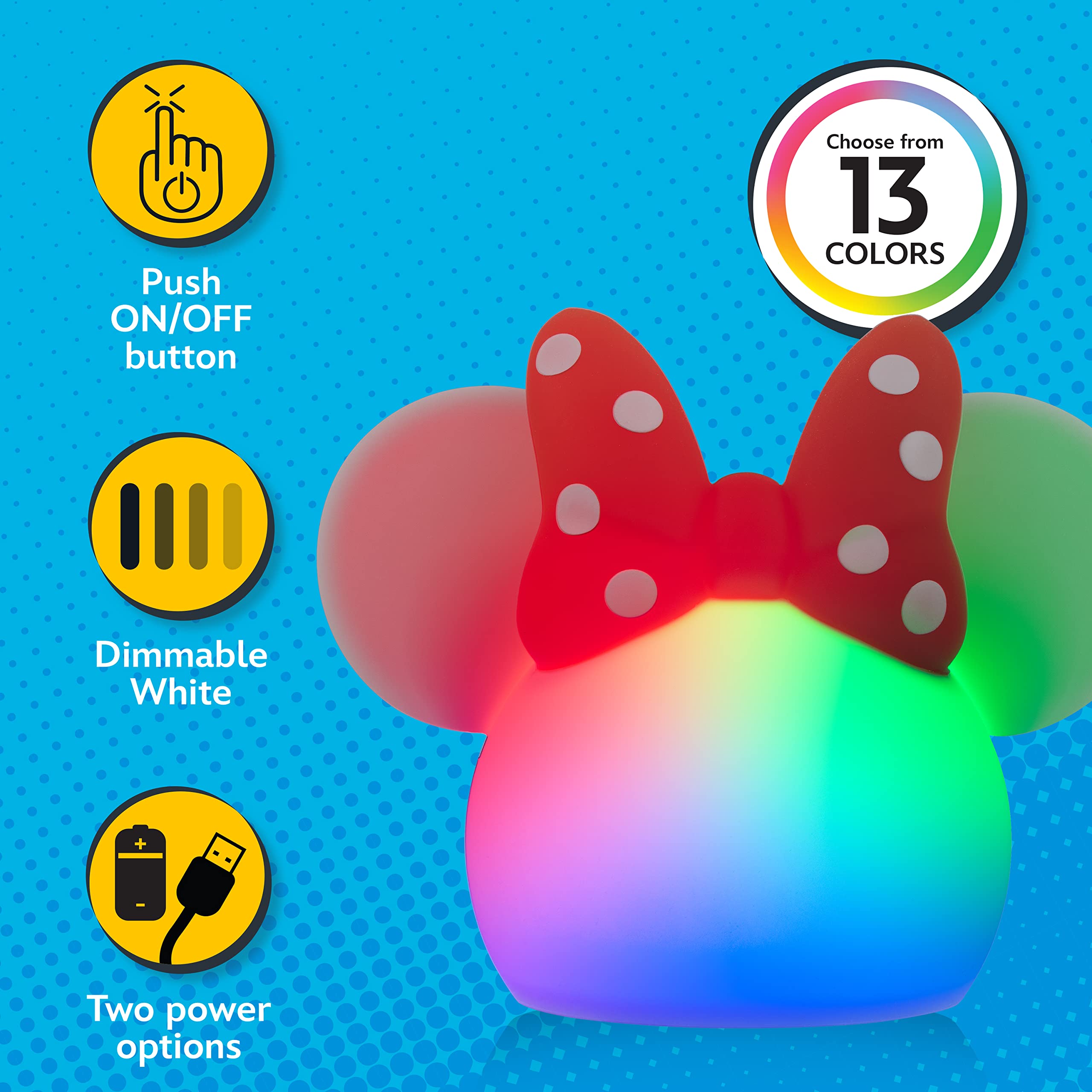 Amazon.co.jp : ディズニー ミニーマウス スクイッシュライト 色が