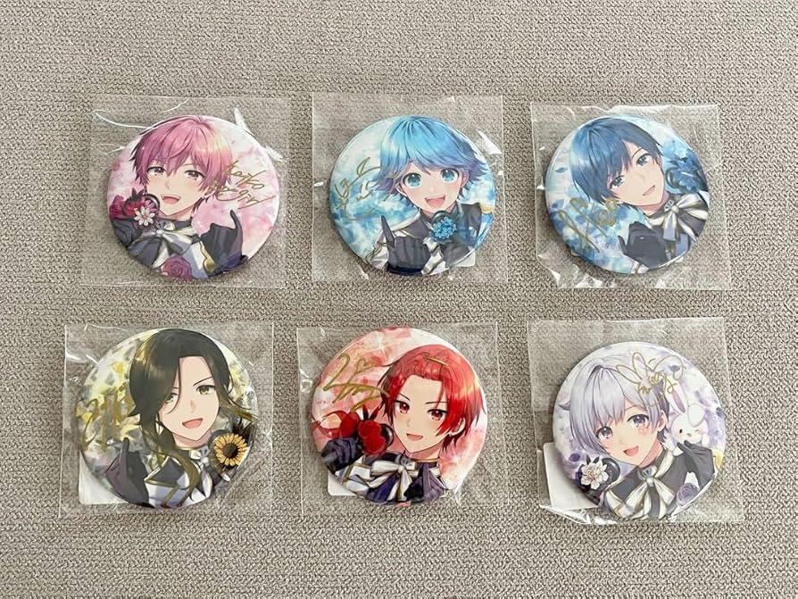 Amazon.co.jp: いれいすメンバー活動周年記念缶バッジセット : おもちゃ
