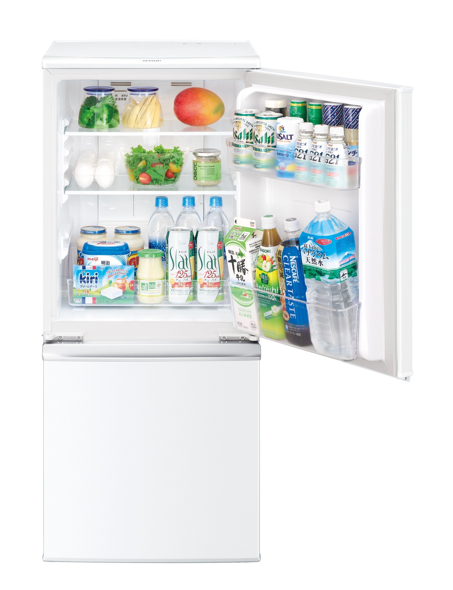 Amazon.co.jp: シャープ 冷蔵庫 つけかえどっちもドアタイプ 147L