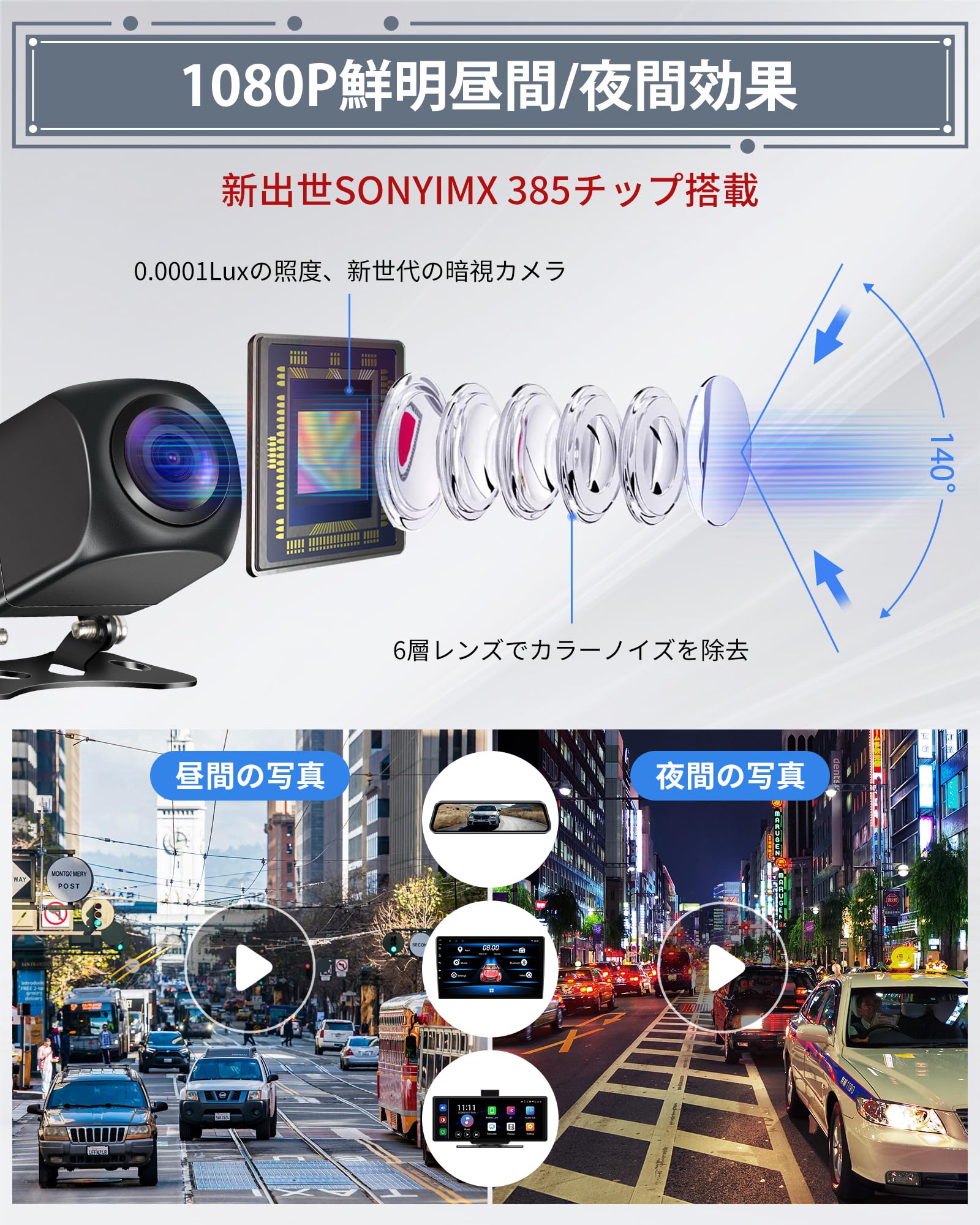 Amazon.co.jp: 【ドライブレコーダー専用バックカメラ】4pin接続