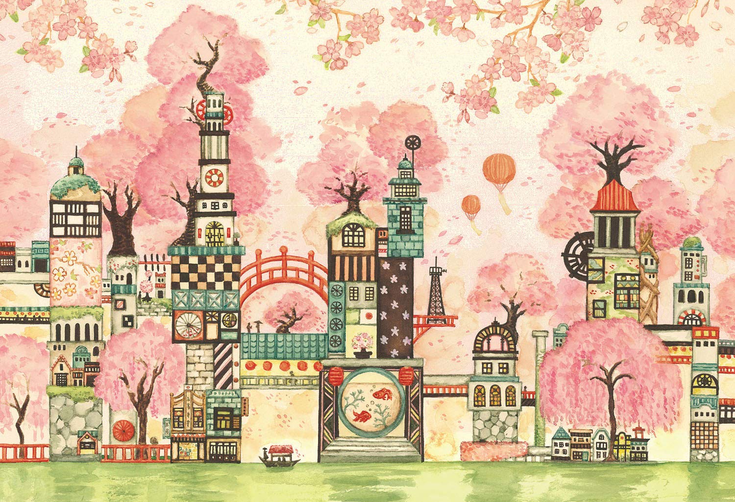 Amazon | エポック社 300ピース ジグソーパズル イラスト/アート 西村