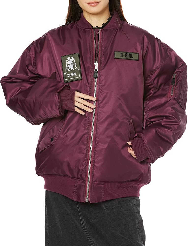 Amazon | [エックスガール] ジャケット OVERSIZED MA-1 レディース