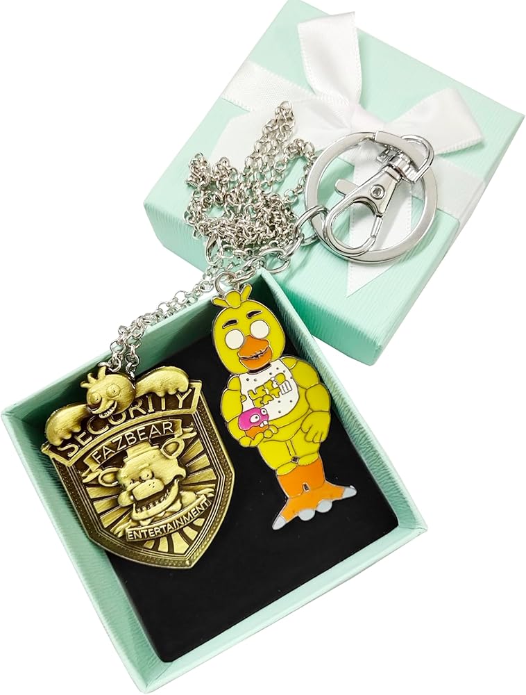 Amazon.co.jp: FNAF セキュリティバッジ メタルピン ペンダント