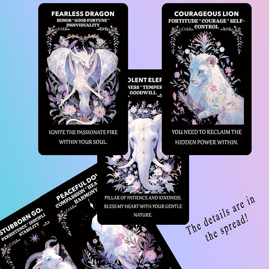 Amazon.co.jp: Dongniubi Spirit Animal Oracleカード - 直感的な