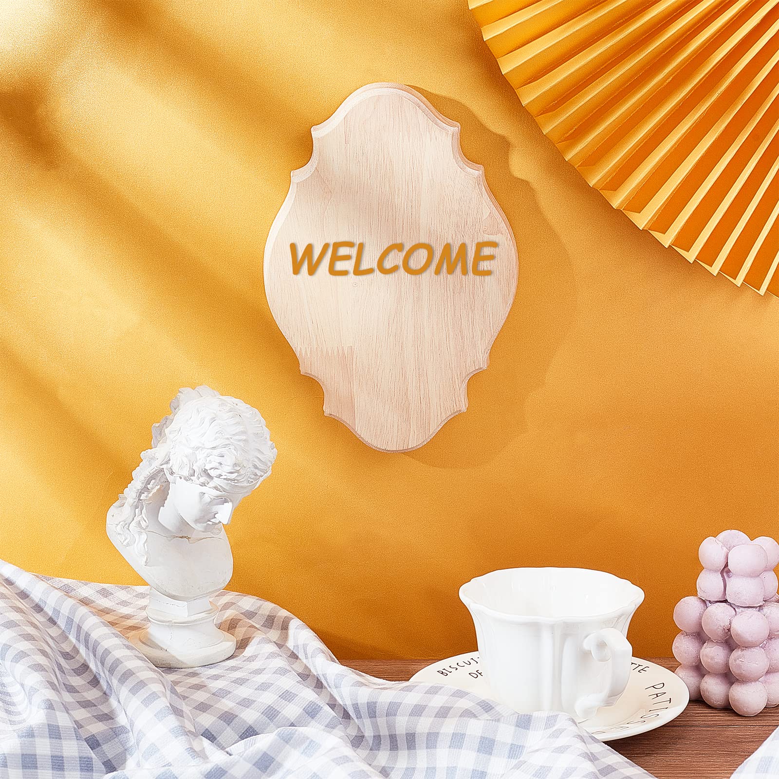 Amazon.co.jp: PH PandaHall プラーク 飾り木彫板 フィギュアの台座