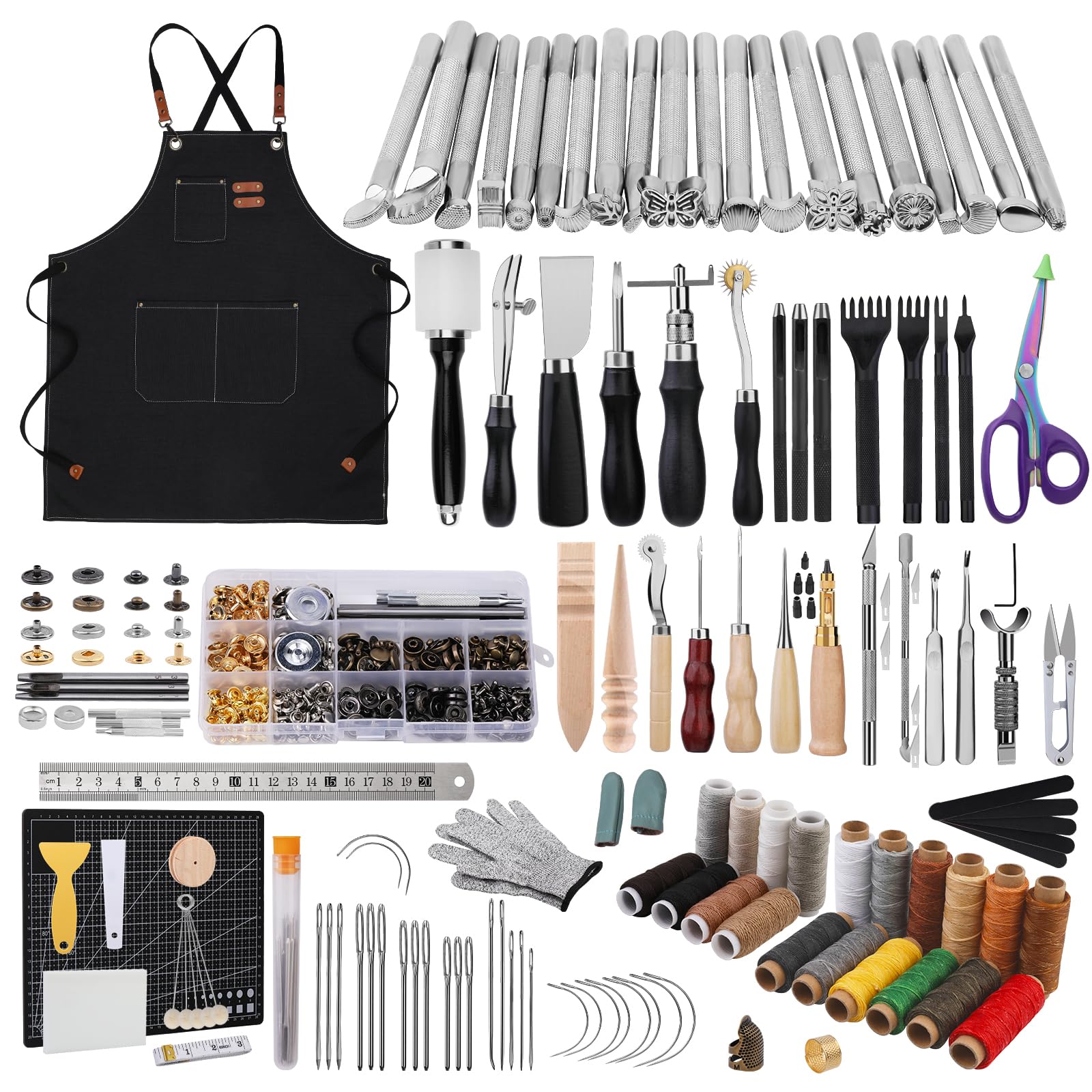 Amazon.co.jp: RMTIME レザークラフト 308点工具セット レザーツール