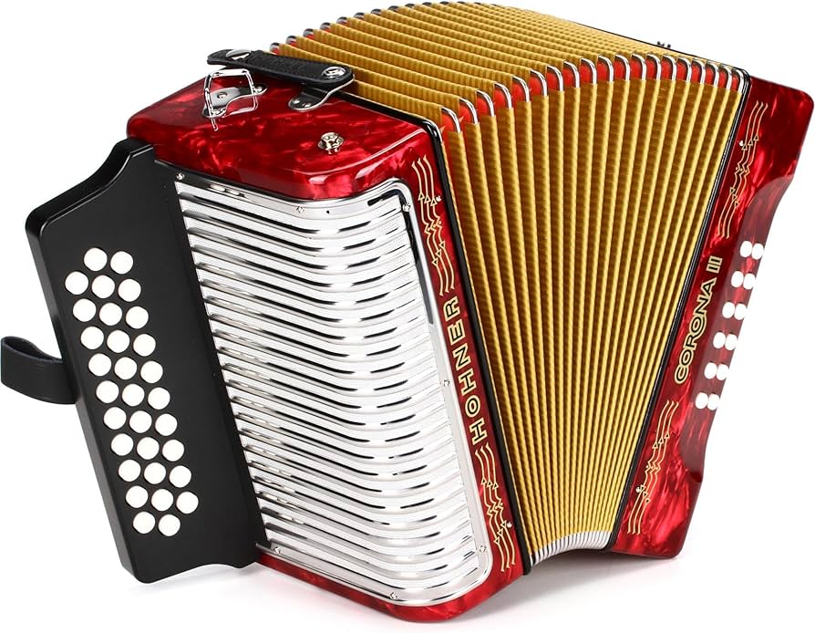 Amazon.com: Hohner Corona II F/Bb/Eb Diatonic Accordion - Pearl
