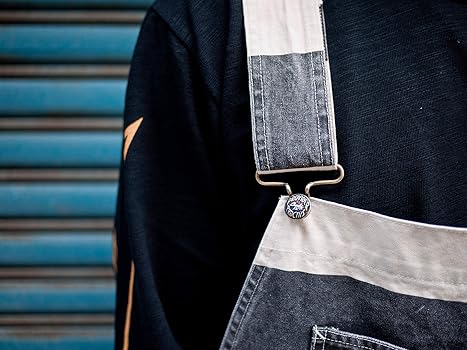 Amazon | [CUSTOM WORKS ZON] 囚人オーバーオール 囚人パンツ しましま