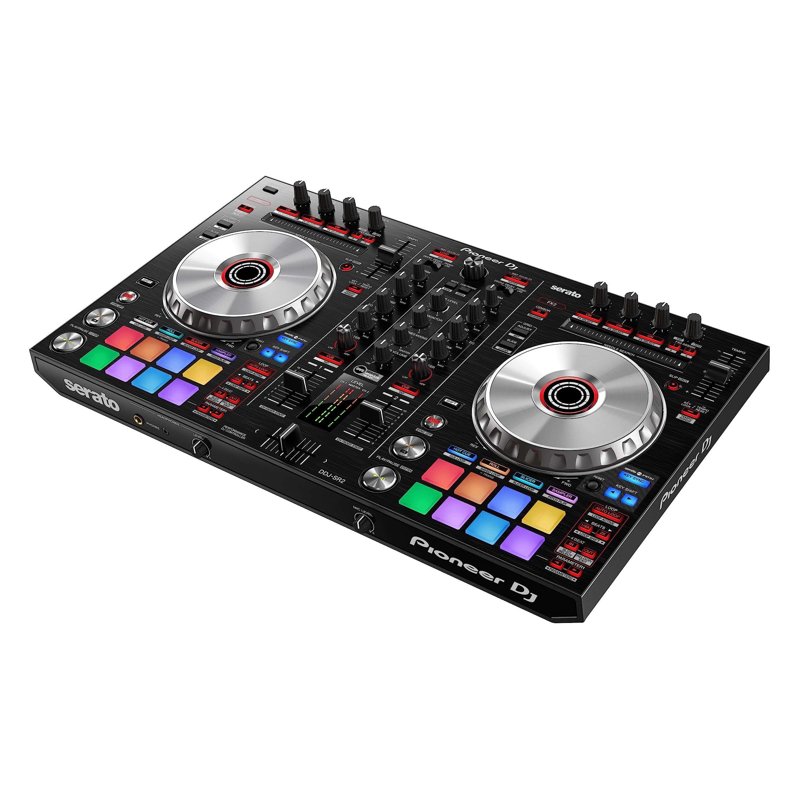 Pioneer DJ Controlador portátil de 2 canais DDJ-SR2 para Serato DJ