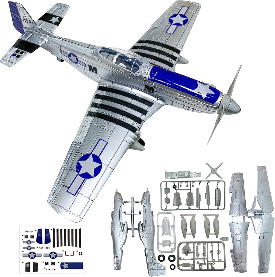 Amazon | TKXOX P-51 マスタングモデルキット 1/48 プラスチック戦闘機