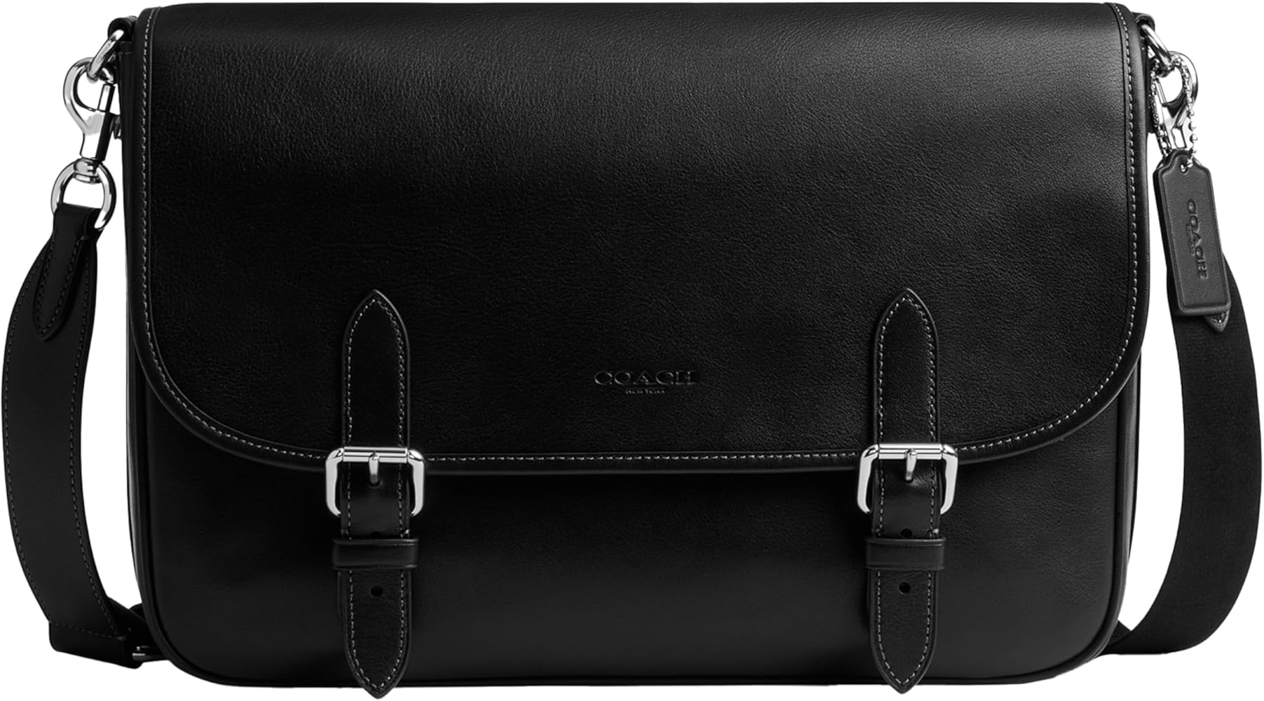 Amazon | COACH メンズ ヒッチメッセンジャーバッグ ブラック ワン