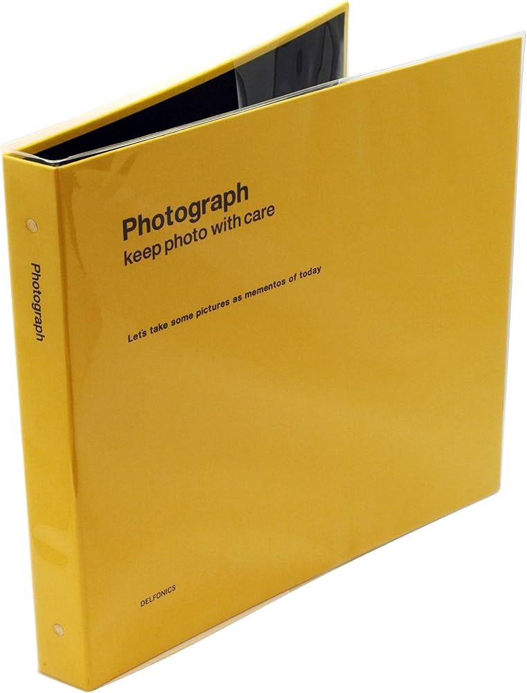 Amazon.co.jp: デルフォニックス PDフォトアルバムリングL イエロー