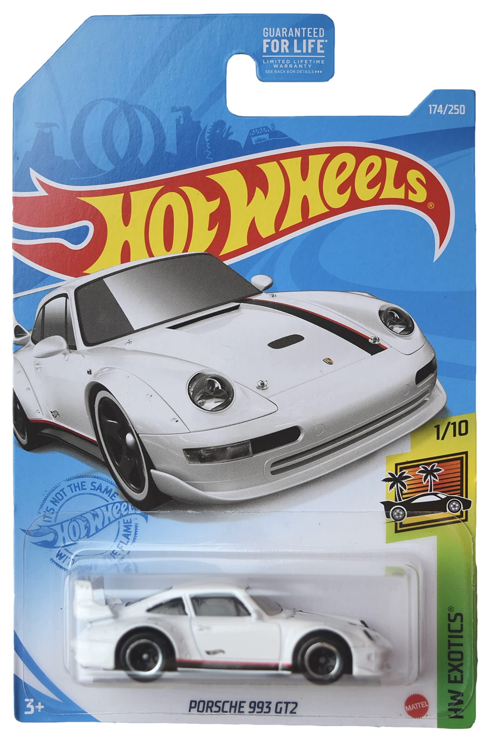 Amazon.com: Hot Wheels Porsche 993 GT2, [White] 174/250 Exotics 1