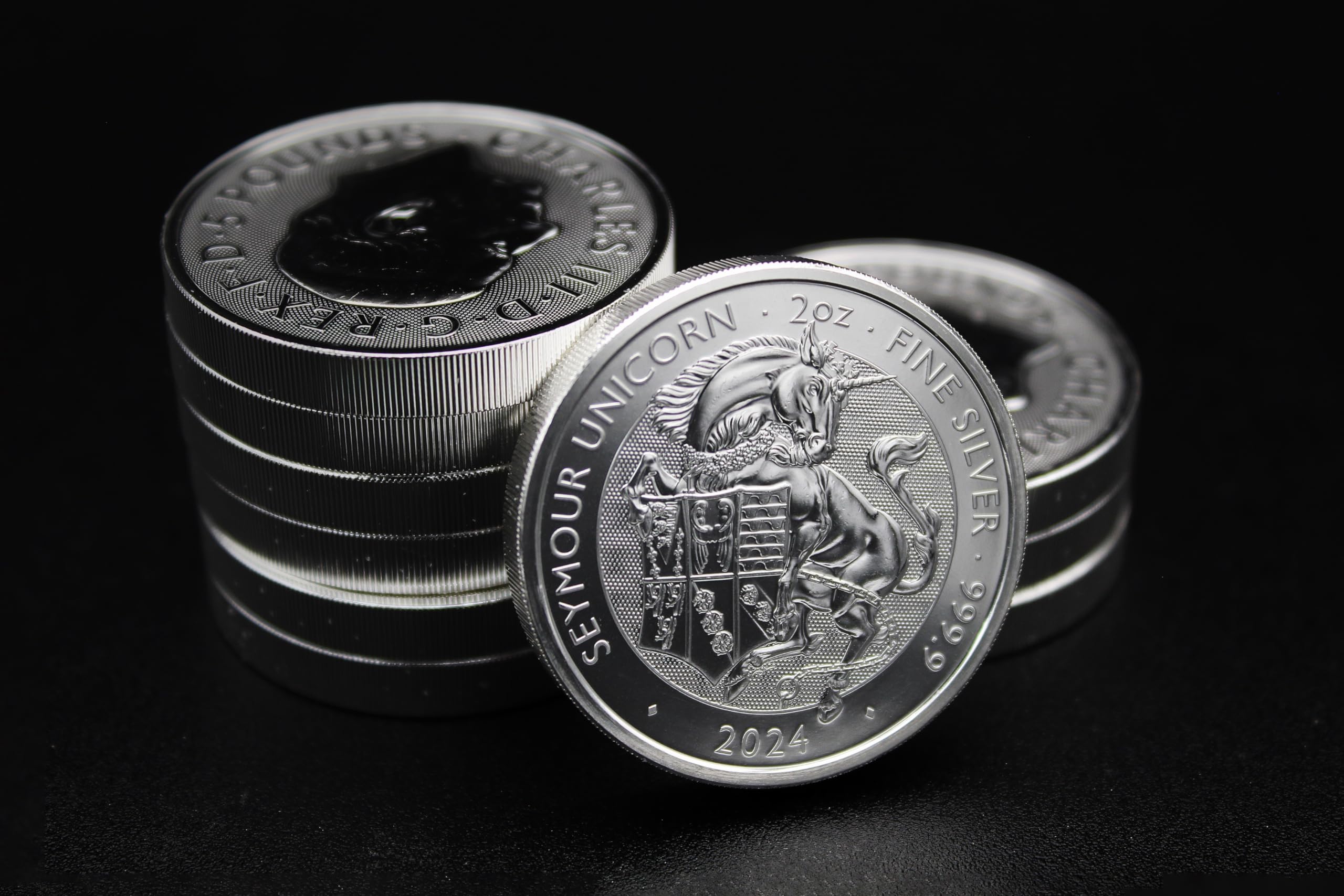 2024-2 oz British Silver Royal Tudor Beasts - Seymour Unicorn Coin
