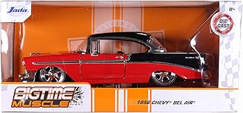 Amazon | JADA TOYS ミニカー 1/24サイズ 1956 Chevy BEL AIR RD&BK