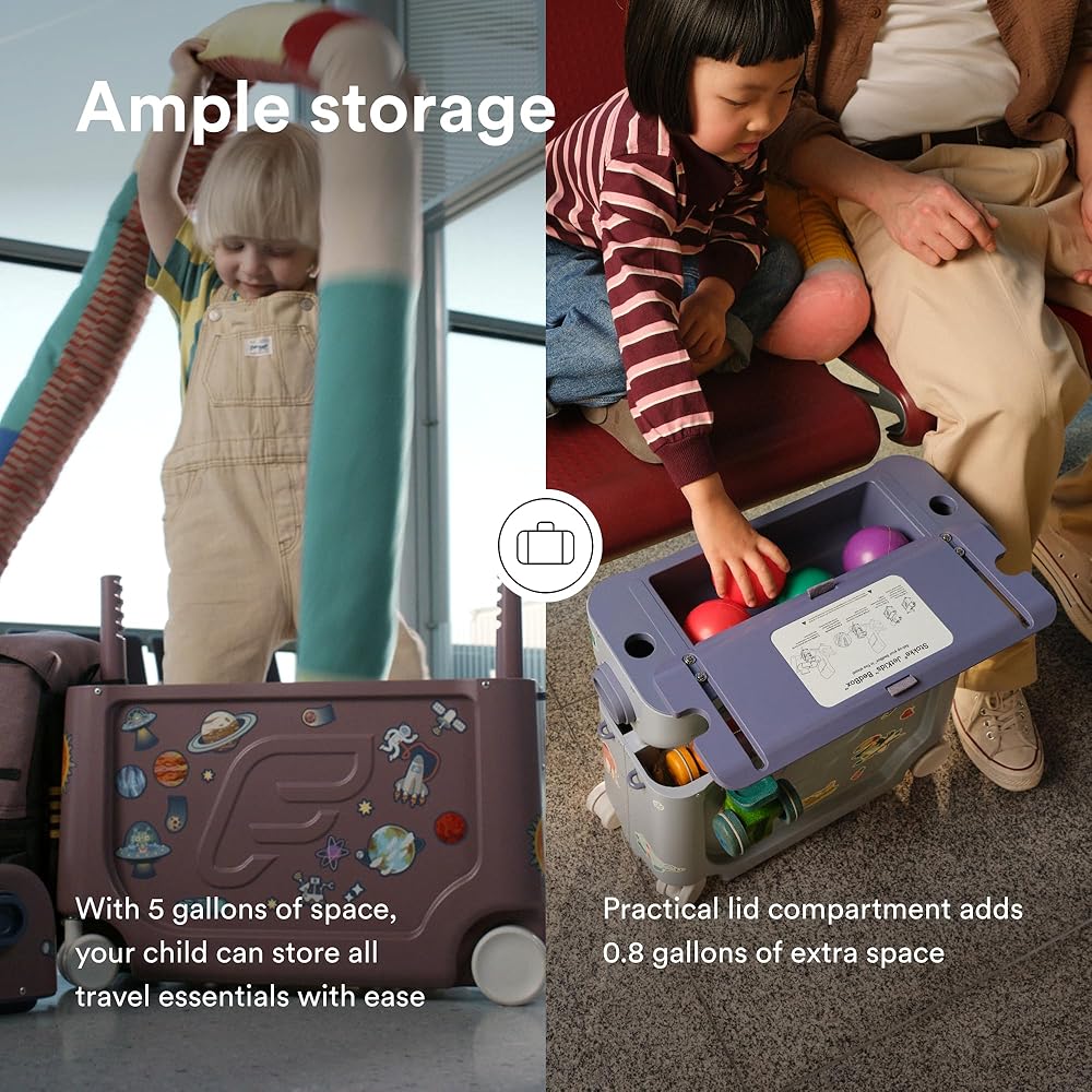 Amazon.com | Stokke JetKids BedBox, Coral Pink - Ride-On Suitcase