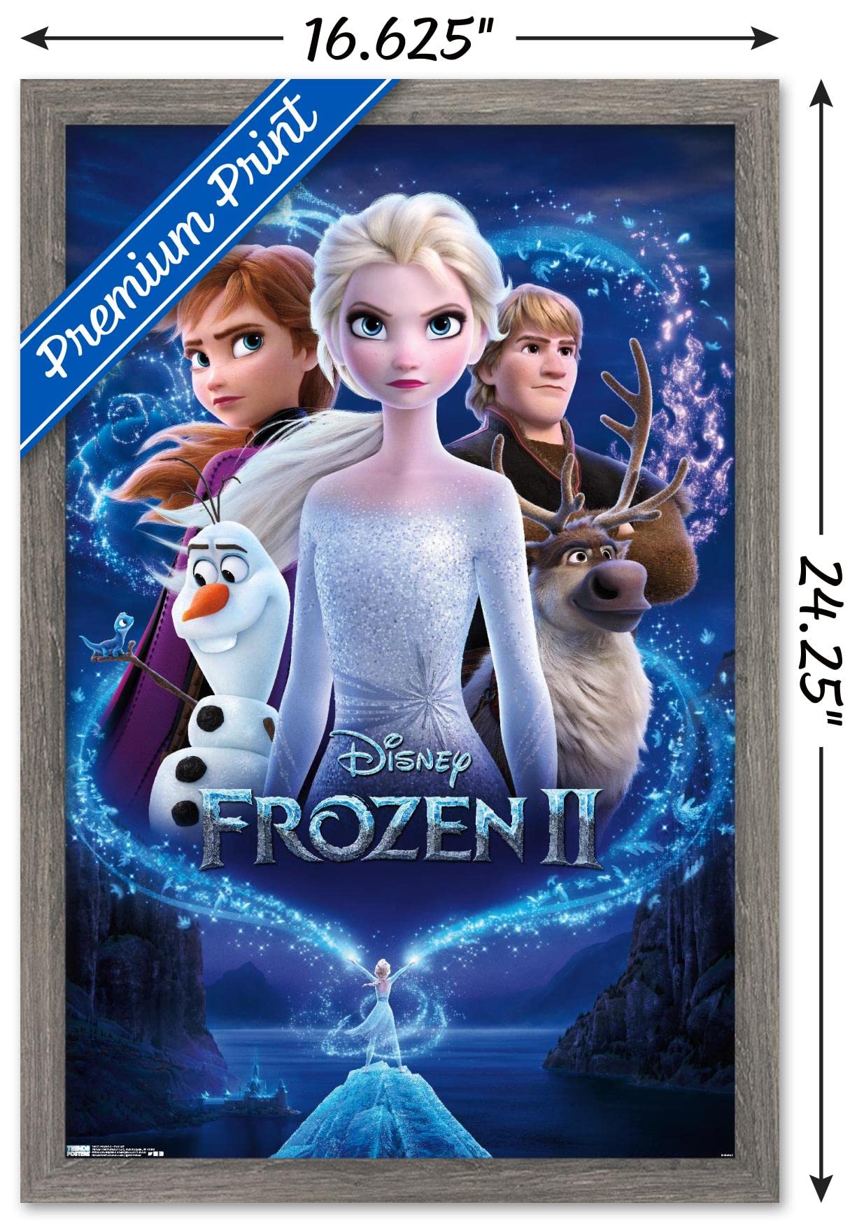 Amazon.co.jp: ディズニー アナと雪の女王 2 - キーアート壁ポスター