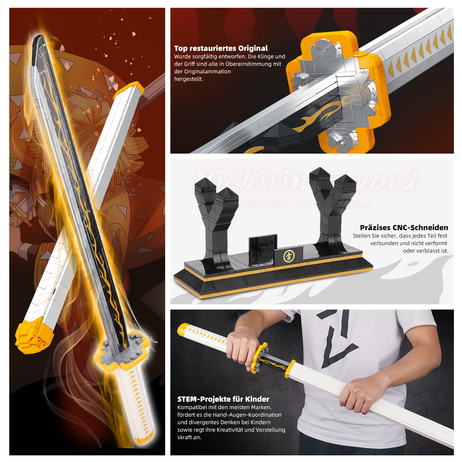 Amazon.co.jp: TOY PLAYER 鬼剣 組み立てセット 我妻善逸刀 鞘付き