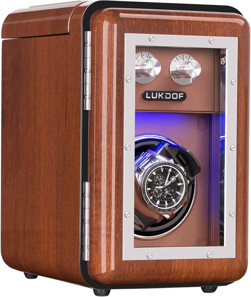 Amazon.co.jp: LUKDOF新型ワインディングマシーン 腕時計自動巻き器