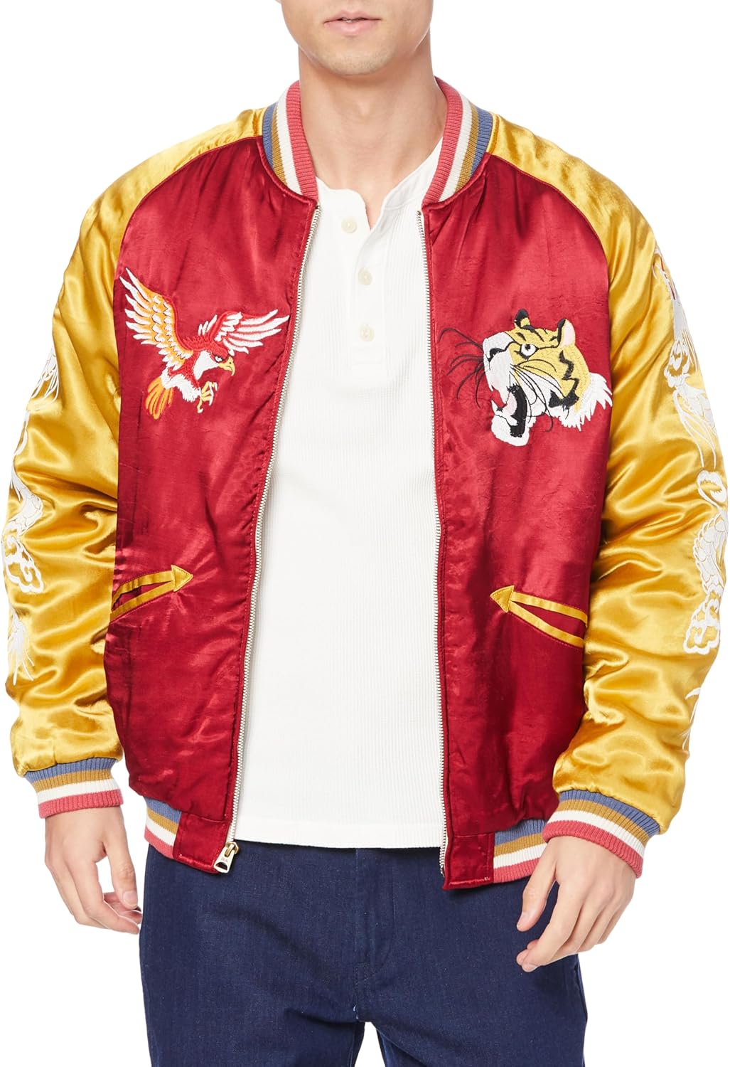 Amazon | [ヒューストン] RAYON SOUVENIR JACKET(MAP) | コート