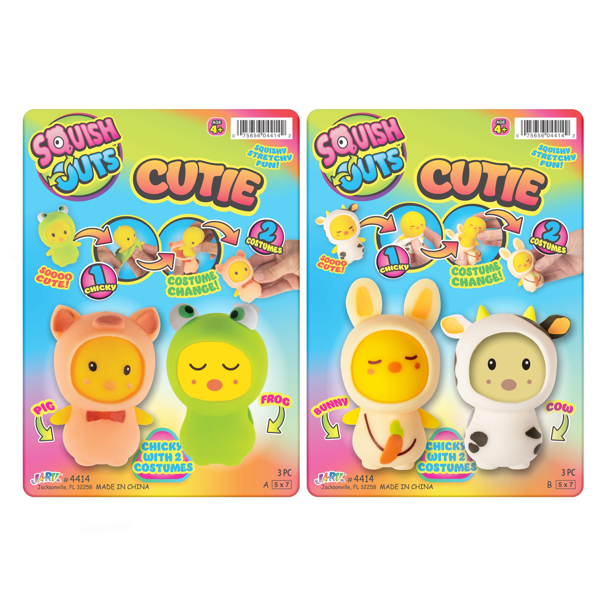 Amazon | Squish Outs 動物ミニスクイーズ(1パック) Ja-Ru作