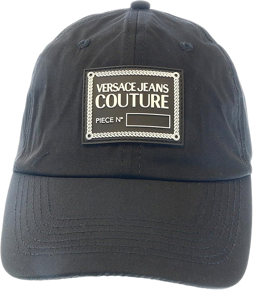 Versace Jeans Couture Black Signature Baseball Cap at Amazon Men's