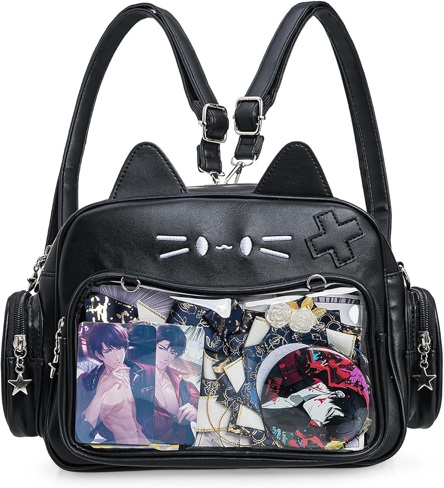 Amazon.com: ZAROXOXS Kawaii Ita Bag Backpack Crossbody Bag Cat