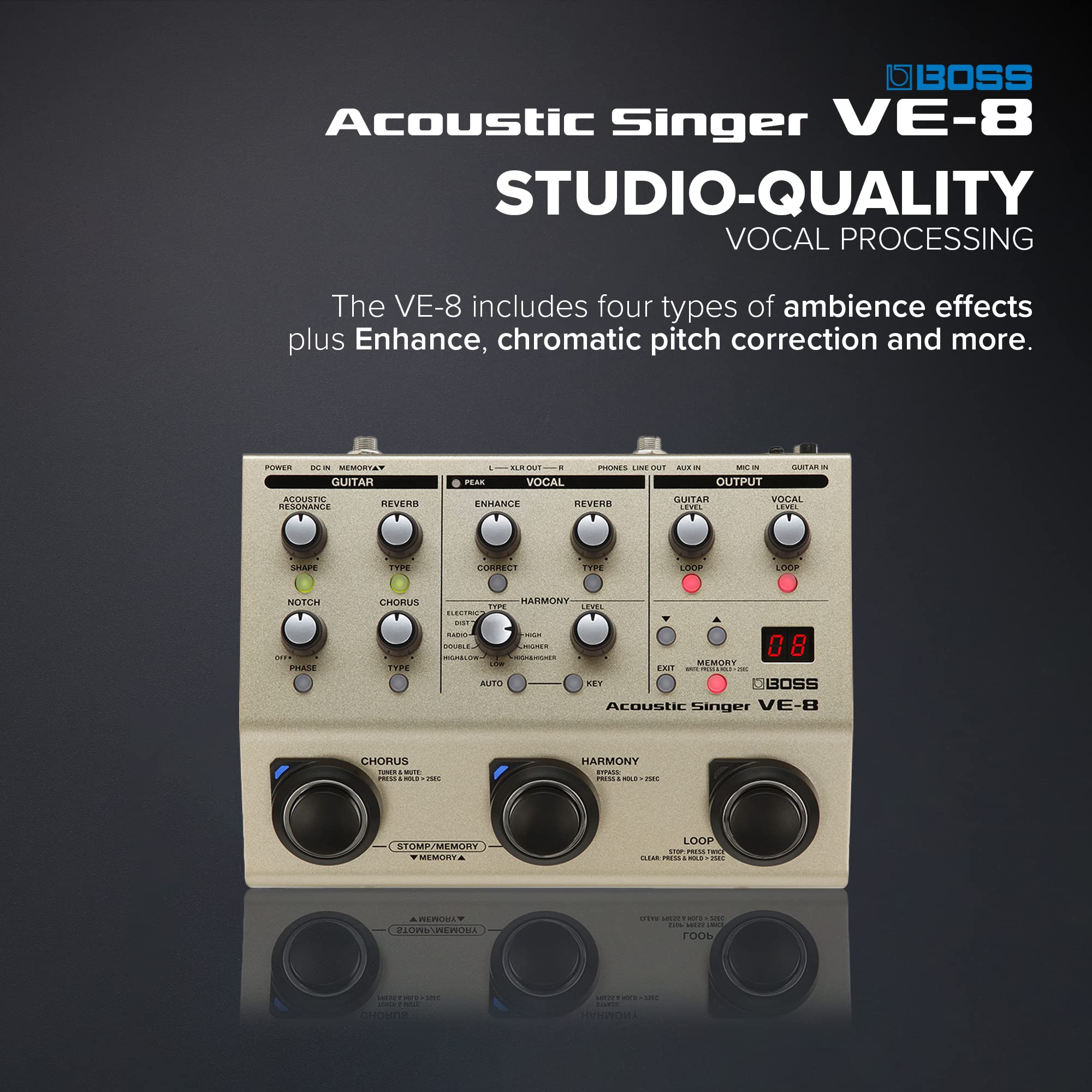 Amazon.com: Boss VE-8 Acoustic Singer & FS-6 Dual Foot Switch