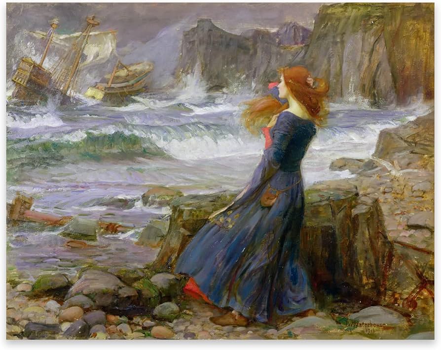 Amazon｜ZZPT John William Waterhouse Miranda The Tempest
