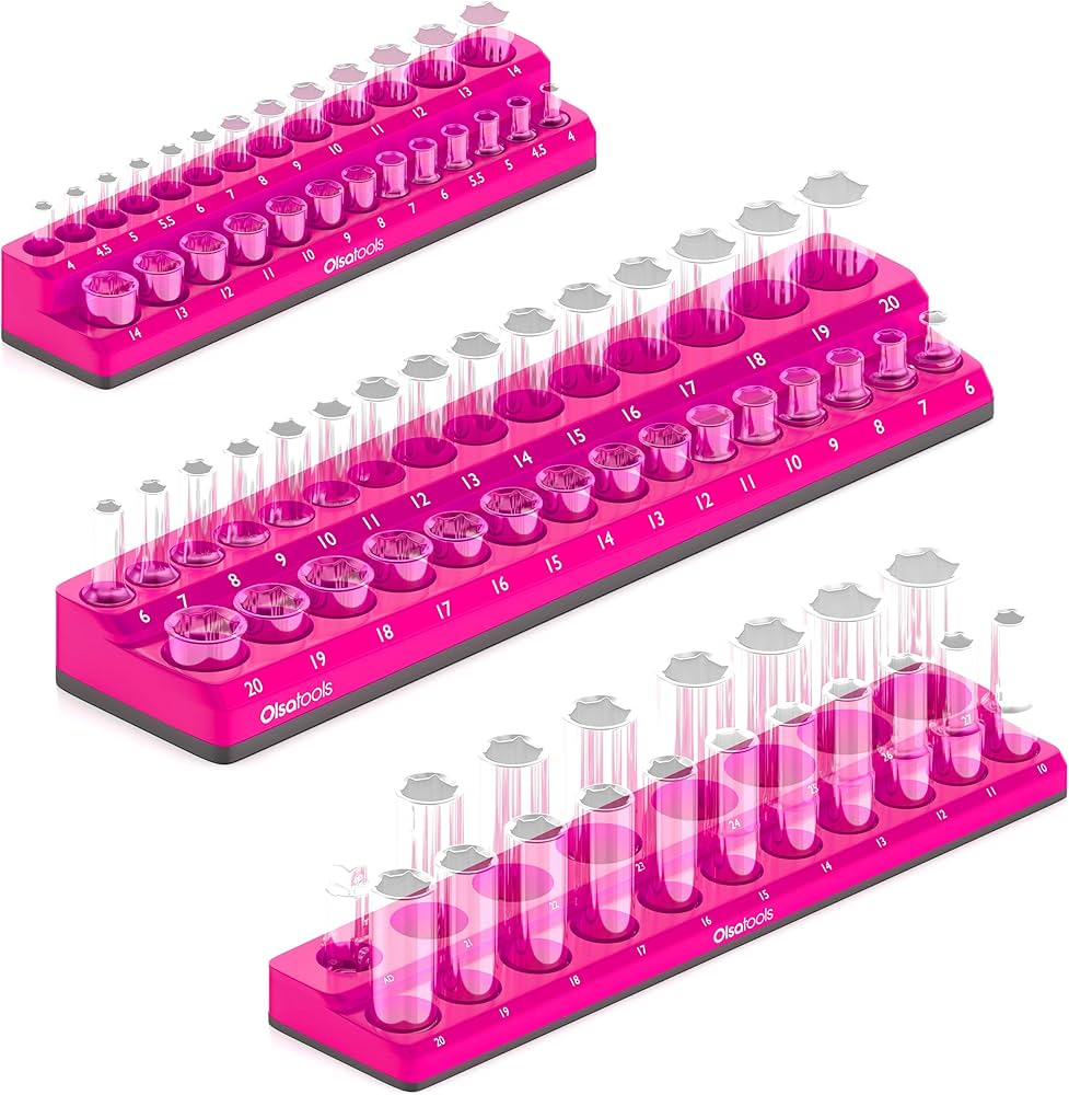 Amazon | Olsa Tools 磁気ソケットオーガナイザー | 3ピースソケット