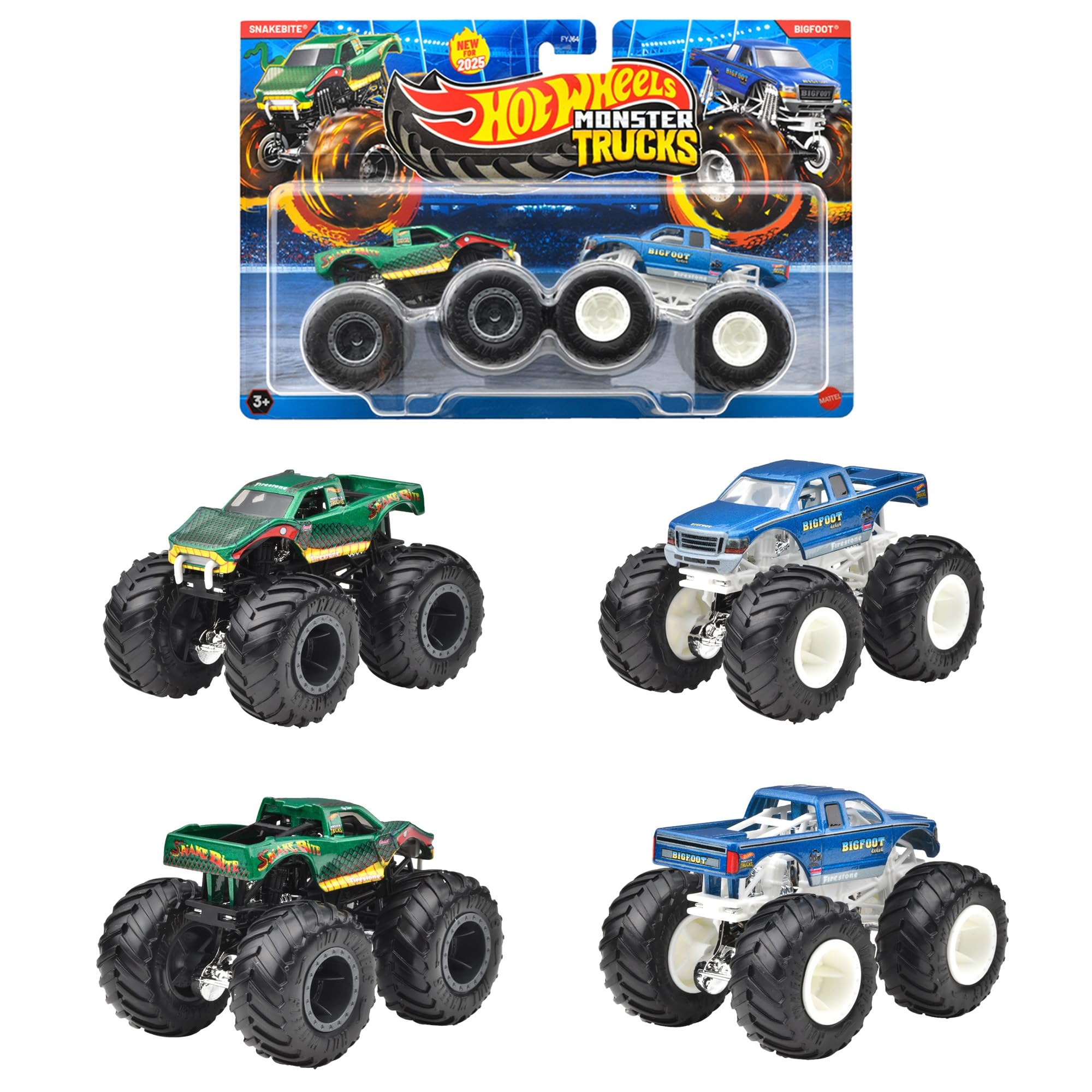 Amazon.co.jp: ホットウィール(Hot Wheels) モンスタートラック 1:64 2