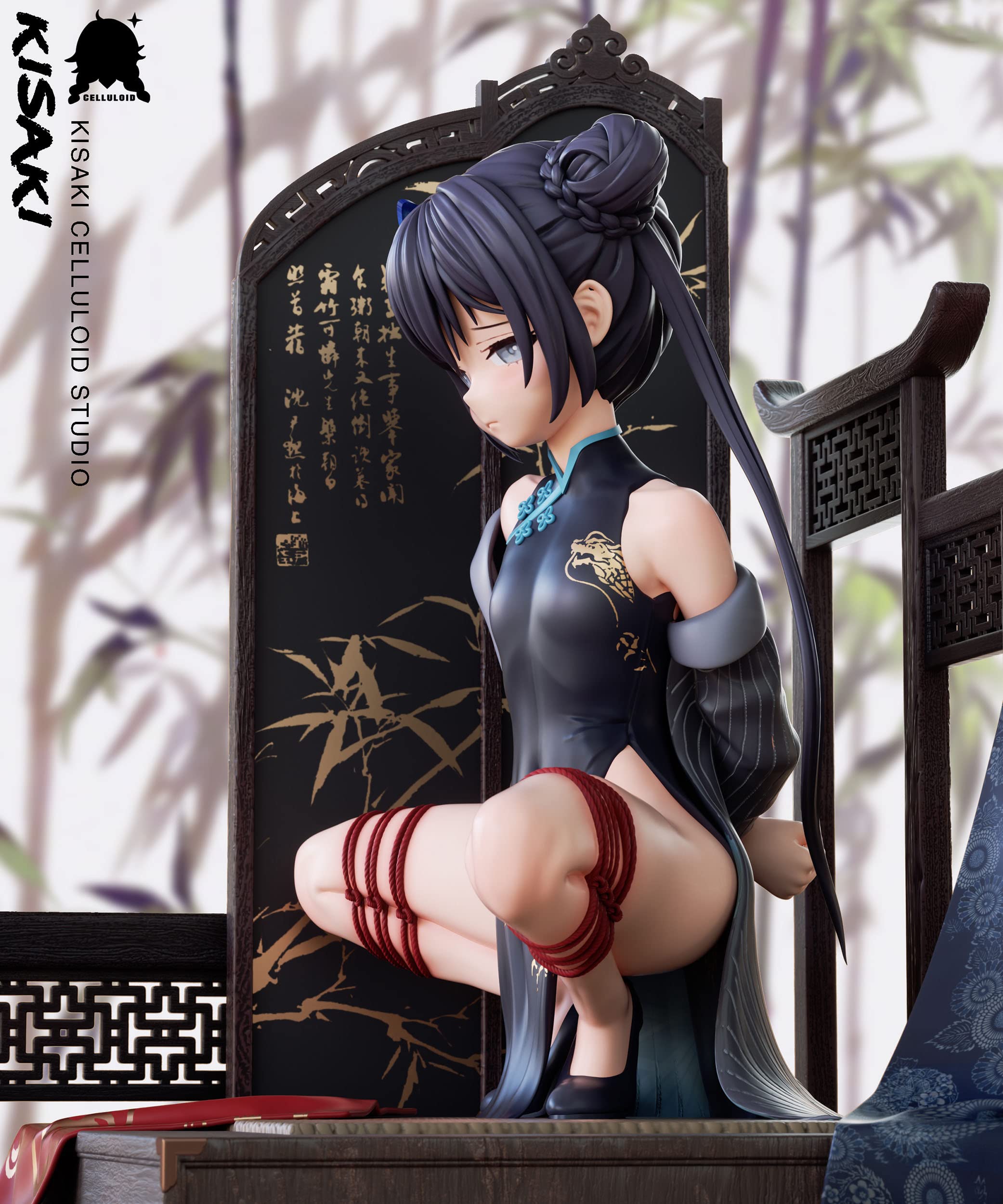 Amazon.co.jp: 竜華キサキ りゅうげきさき フィギュア チャイナドレス