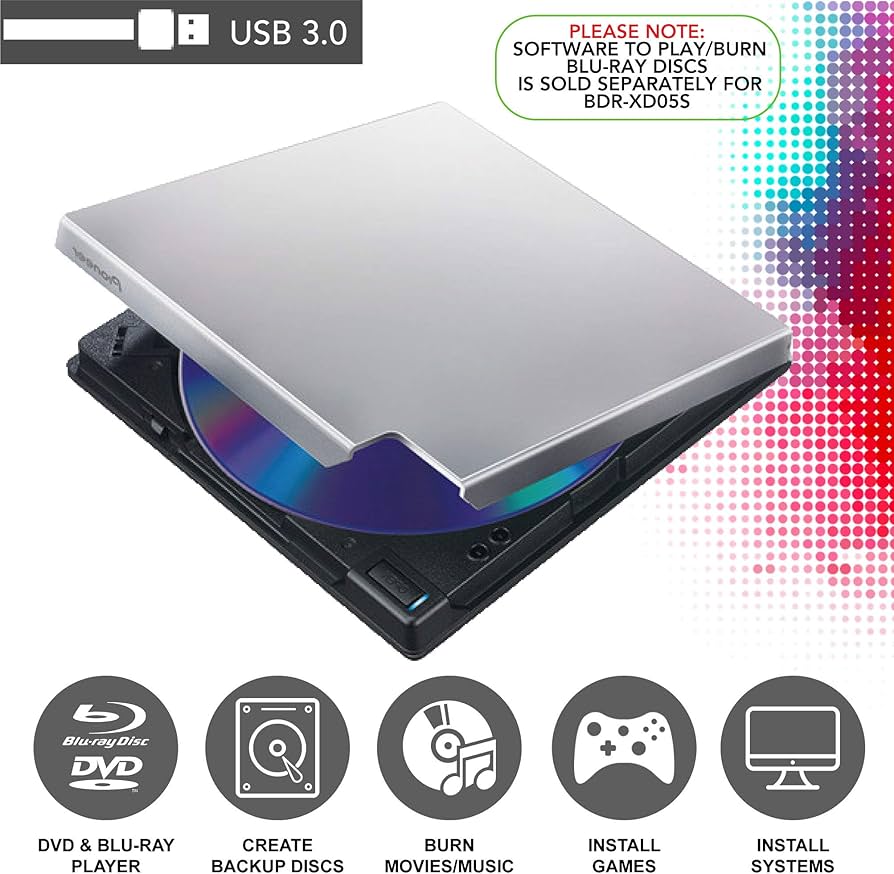 Amazon.com: Pioneer BDR-XD05S Blu-Ray Player & Burner - 6X Slim