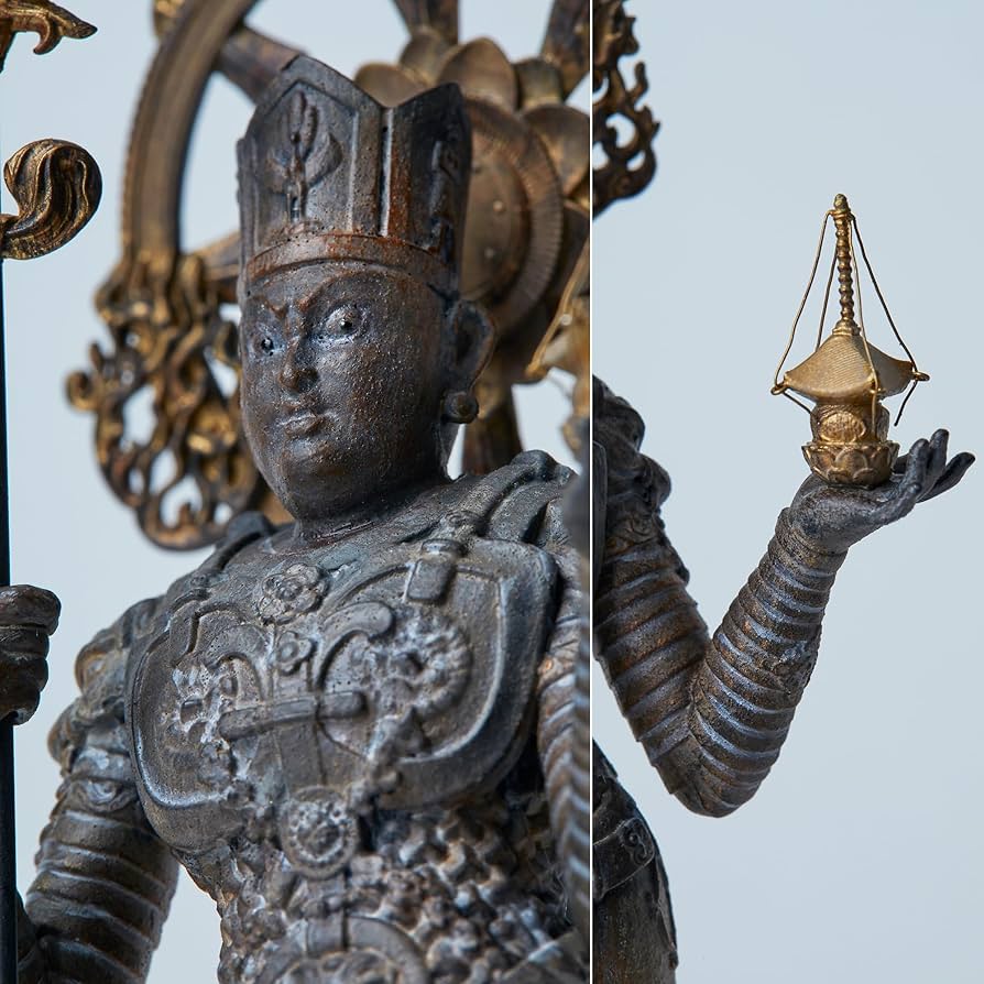 Amazon.co.jp: イスム TanaCOCORO[掌] 兜跋毘沙門天＿仏像 フィギュア