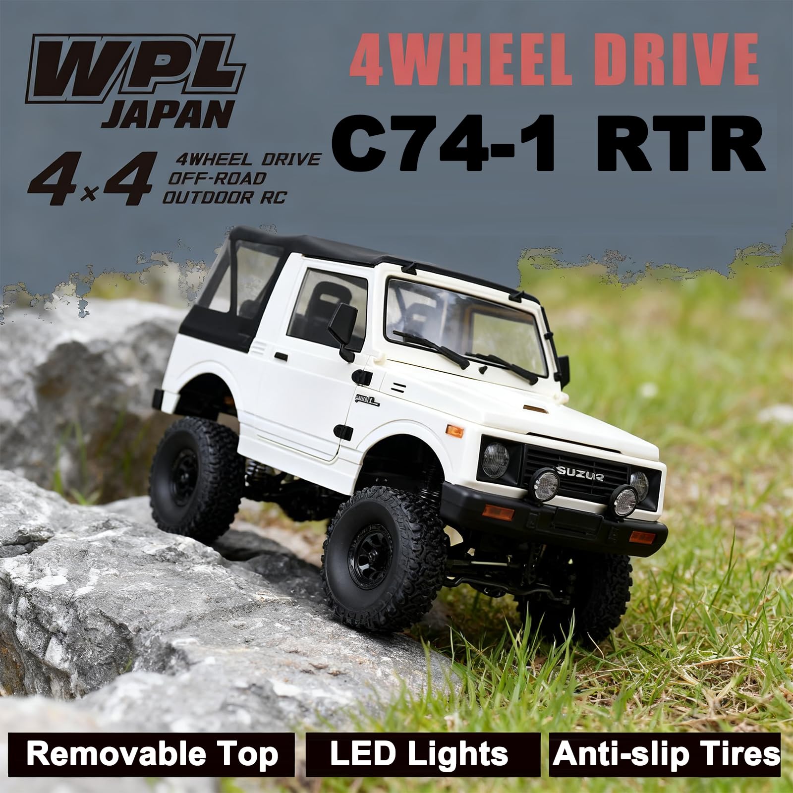 Amazon.com: Skymaker WPL C74-1 Suzuki Jimny 1/10 Outdoor Remote