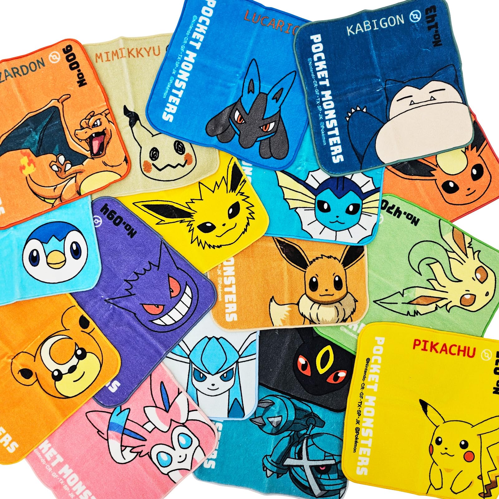 Amazon｜林(Hayashi) ミニタオル 約20×20cm ポケモン ブラッキー