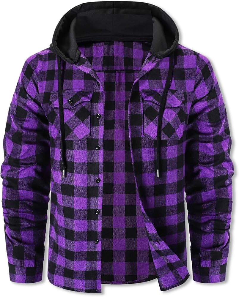 トップス subculture OMBRE CHECK JACKET PURPLE SC Subculture OMBRE