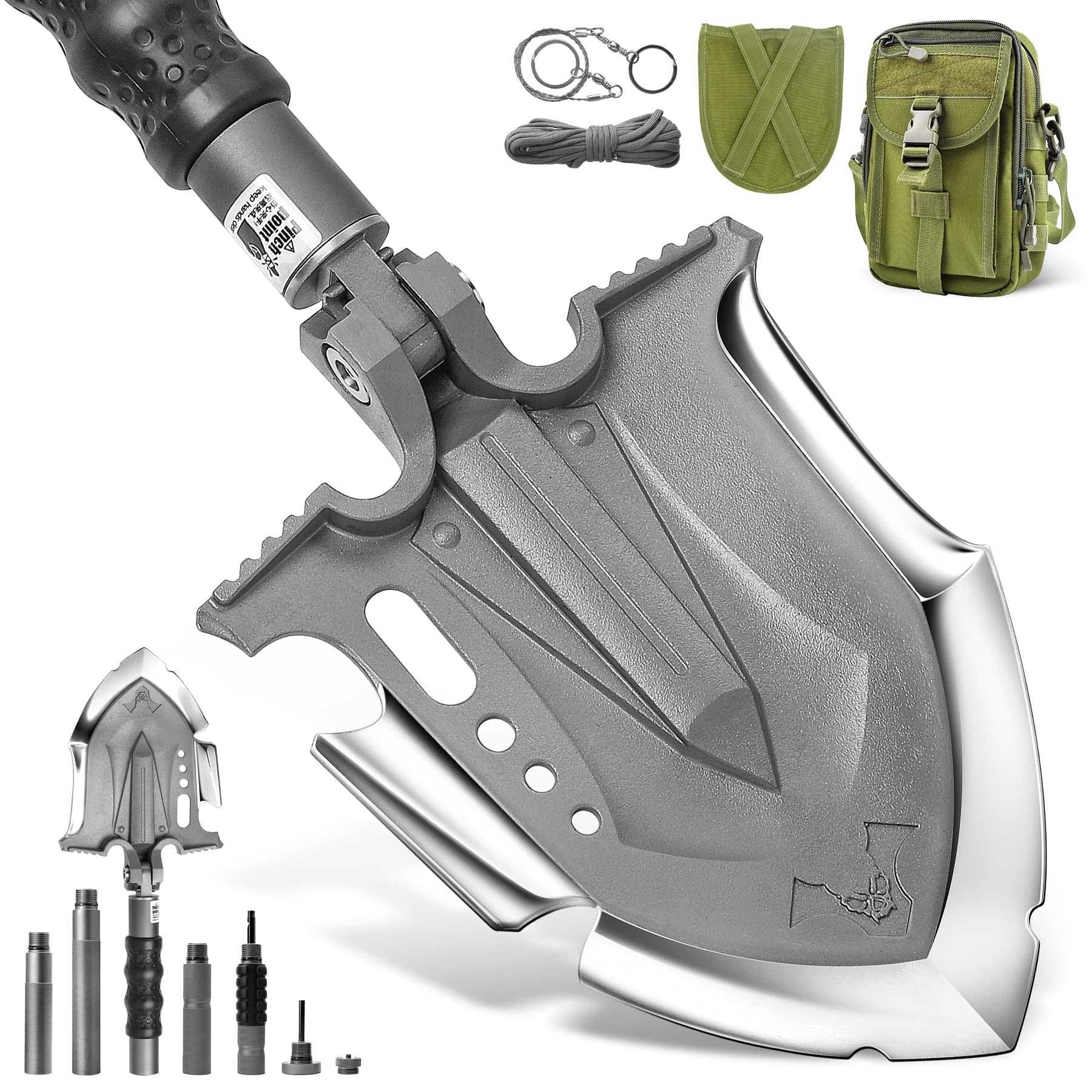 Zune Lotoo Survival Shovel Multitool 28 in 1 Luxury Kit, Tactical