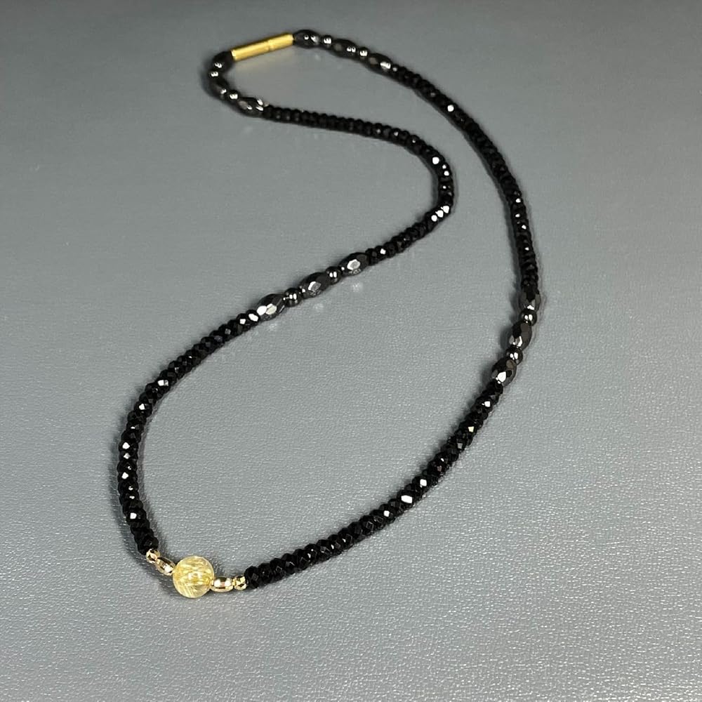 Amazon | 【最高の健康パワーストーン】ゴールドルチル K18ビーズ