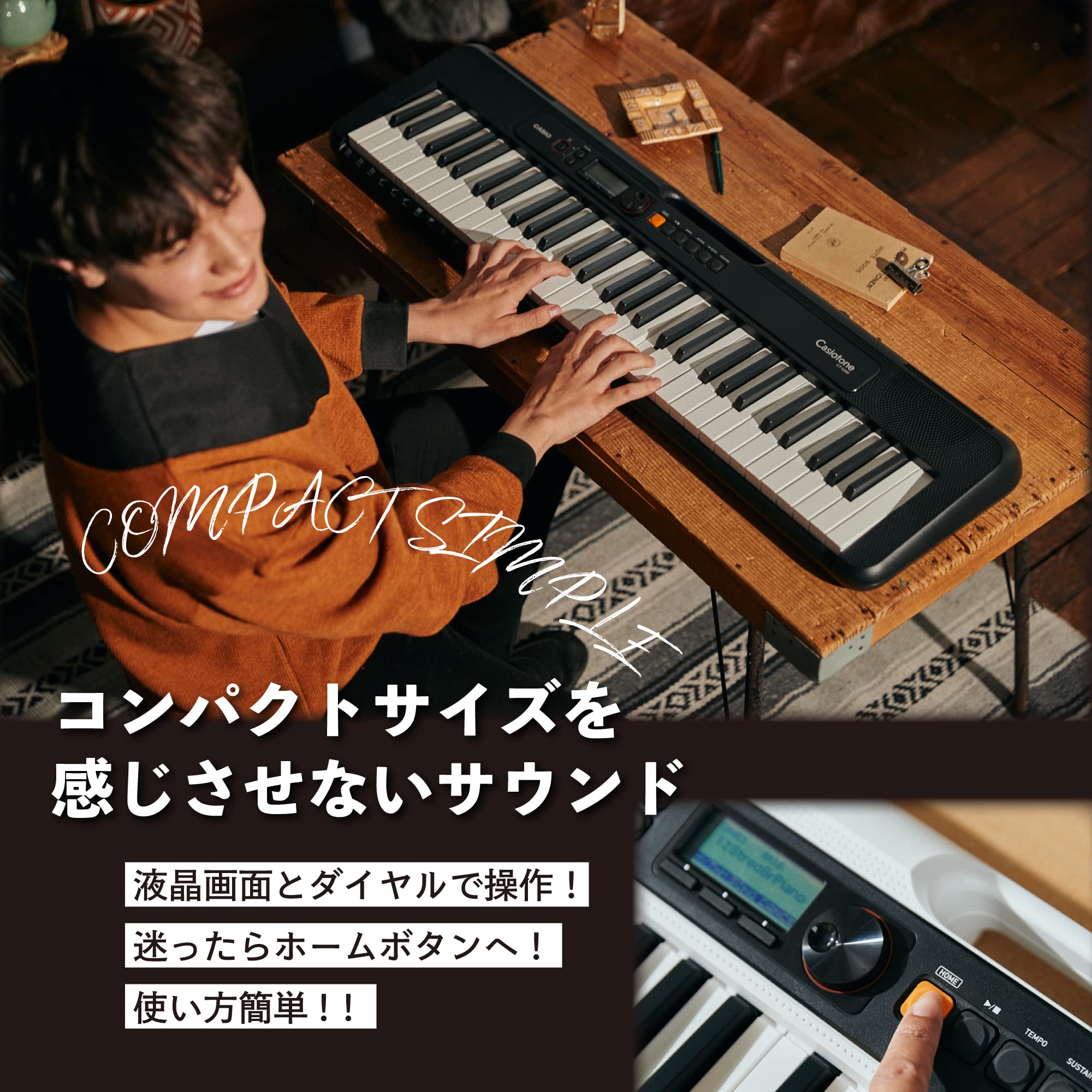 Amazon | カシオ（CASIO）電子キーボード Casiotone CT-S200BK