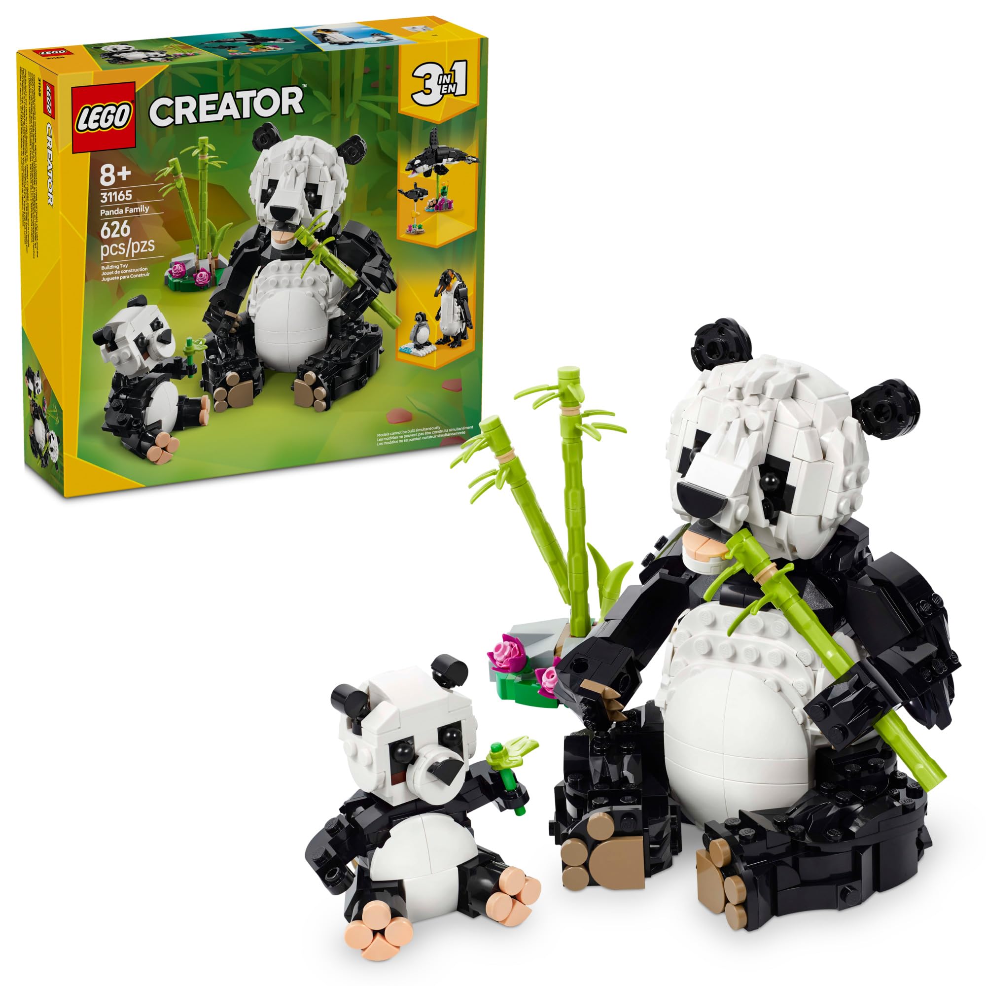 Amazon.com: LEGO Creator 3 in 1 Wild Animals Panda Family